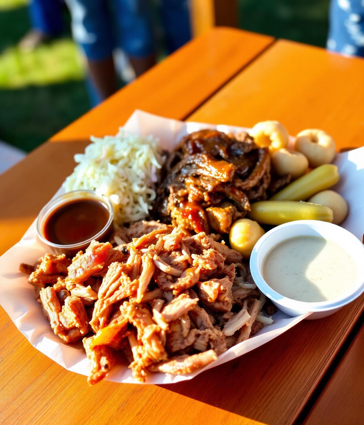 Vinegar Pull in Johnston barbecue plate
